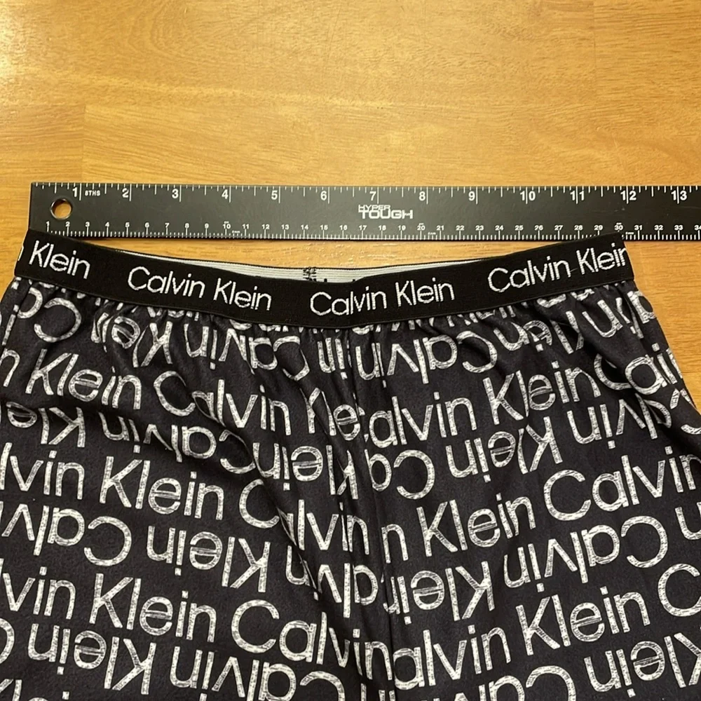 Calvin Klein Girls Pajama Bottoms Loungewear Large 10/12 Navy and White